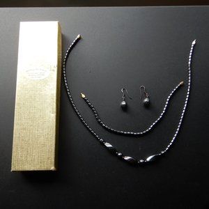 Black Freshwater Cultured Pearl Set